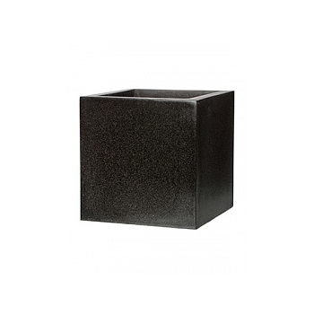 Кашпо Capi Lux pot square 3-й размер black, чёрный