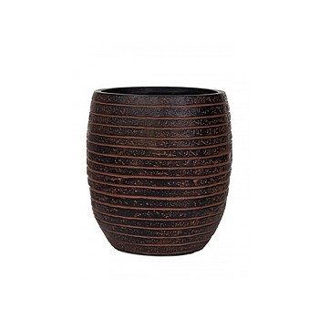 Кашпо Capi Nature row vase elegant high 2-й размер brown, коричневый: фото 1 Кашпо Capi Nature row vase elegant high 2-й размер brown, коричневый