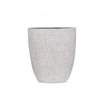 Кашпо Capi Nature wood oval planter 3-й размер ivory, слоновая кость