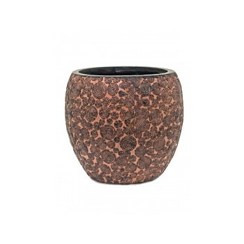 Кашпо Capi Nature wood vase elegant 2-й размер brown, коричневый