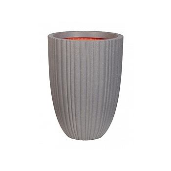 Кашпо Capi Tutch tube nl vase elegant low grey, серый