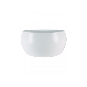 Кашпо Nieuwkoop Indoor pottery bowl cresta pure white, белого цвета