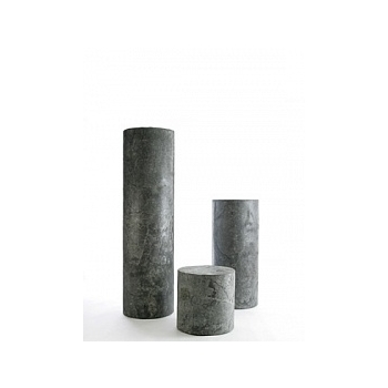 Пьедестал Nieuwkoop Indoor pottery column slate silvershine black, чёрного цвета