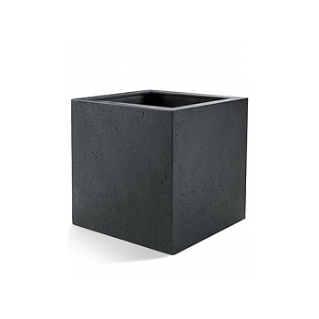 Кашпо Nieuwkoop D-lite cube M размер anthracite, цвет антрацит-фактура под бетон