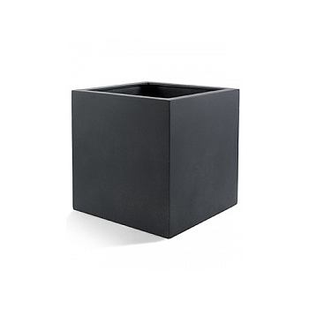 Кашпо Nieuwkoop D-lite cube M размер lead-фактура под бетон