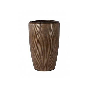 Кашпо Nieuwkoop Twist vase bronze, бронзового цвета