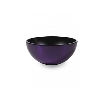Кашпо Nieuwkoop Aluminium bowl aluminium brushed purple-violet