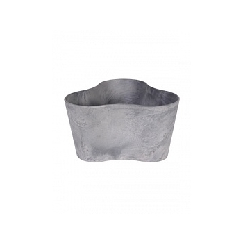 Кашпо Artstone clair triangle grey, серого цвета Длина — 26 см