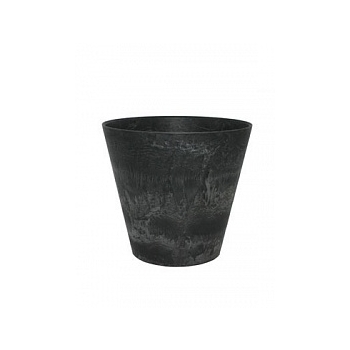 Кашпо Artstone claire pot black, чёрного цвета Диаметр — 17 см