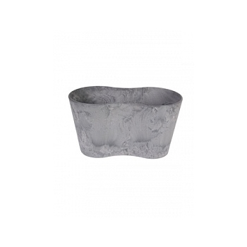 Кашпо Artstone claire pot duo grey, серого цвета Длина — 26 см