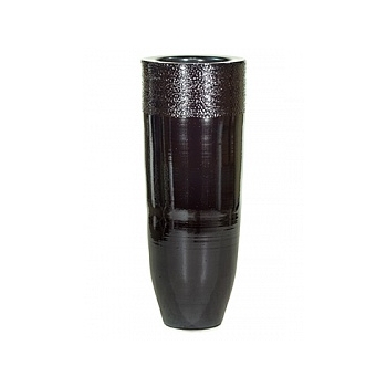 Ваза Fleur Ami Glaze vase платино-чёрный цвет hammered  Диаметр — 40 см