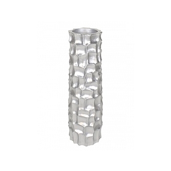 Кашпо Fleur Ami Mosaic column под цвет серебра  Диаметр — 32 см