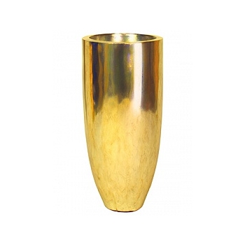 Кашпо Fleur Ami Pandora gold, под цвет золота leaf (single wall)  Диаметр — 35 см