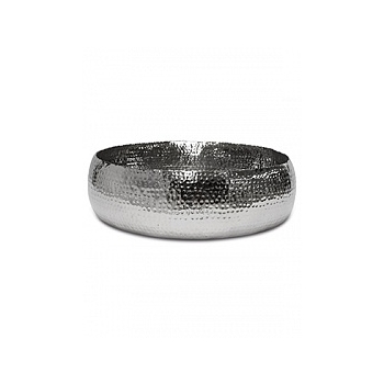 Кашпо Fleur Ami Hoop bowl polished aluminium  Диаметр — 52 см