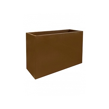 Кашпо Fleur Ami Inspiration block hazelnuth brown, коричнево-бурого цветаy Длина — 90 см