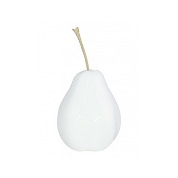 Груша декоративная Fleur Ami Pear white, белого цвета  Диаметр — 25 см