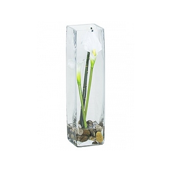 Композиция из искусственных растений calla white, белого цвета bamboo stones Длина — 10 см