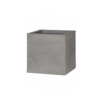 Кашпо Pottery Pots Eco-line block m, brushed cement Длина — 40 см