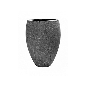 Кашпо Pottery Pots Eco-line mini bond laterite grey, серого цвета  Диаметр — 20 см