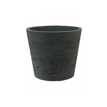 Кашпо Pottery Pots Eco-line mini bucket L размер black, чёрного цвета washed  Диаметр — 23 см