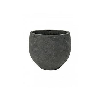 Кашпо Pottery Pots Eco-line mini orb L размер black, чёрного цвета washed  Диаметр — 32 см