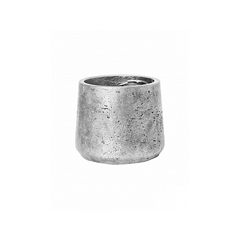 Кашпо Pottery Pots Eco-line mini patt M размер metalic под цвет серебра  Диаметр — 15 см