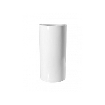 Кашпо Pottery Pots Fiberstone glossy white, белого цвета klax  Диаметр — 40 см
