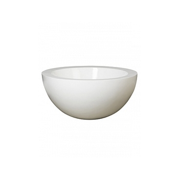 Кашпо Pottery Pots Fiberstone glossy white, белого цвета vic bowl  Диаметр — 60 см