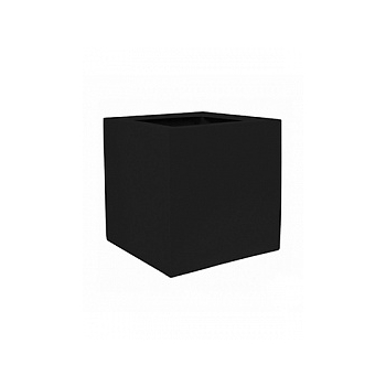 Кашпо Pottery Pots Fiberstone jan des bouvrie glossy black, чёрного цвета antibes Длина — 60 см