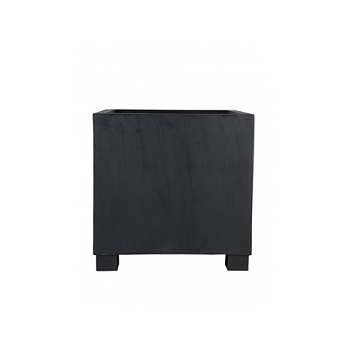 Кашпо Pottery Pots Fiberstone jumbo black, чёрного цвета L размер Длина — 90 см