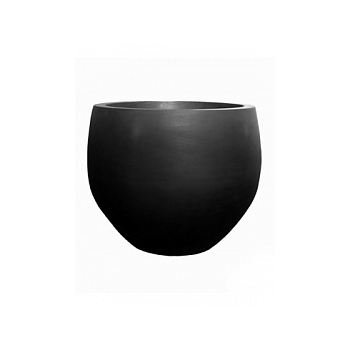 Кашпо Pottery Pots Fiberstone jumbo black, чёрного цвета orb S размер  Диаметр — 87 см