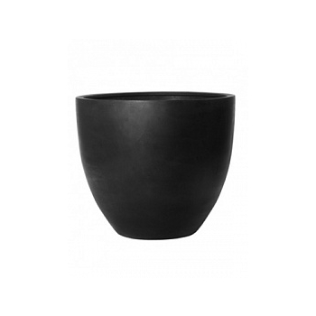 Кашпо Pottery Pots Fiberstone jumbo black, чёрного цвета S размер  Диаметр — 83 см