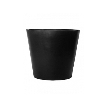 Кашпо Pottery Pots Fiberstone jumbo cone black, чёрного цвета S размер  Диаметр — 83 см