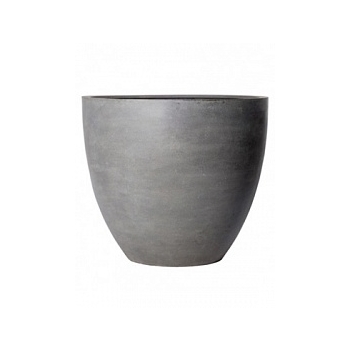 Кашпо Pottery Pots Fiberstone jumbo grey, серого цвета L размер  Диаметр — 112 см