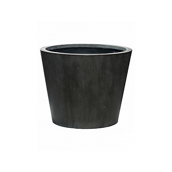 Кашпо Pottery Pots Fiberstone bucket M размер antique grey, серого цвета  Диаметр — 495 см