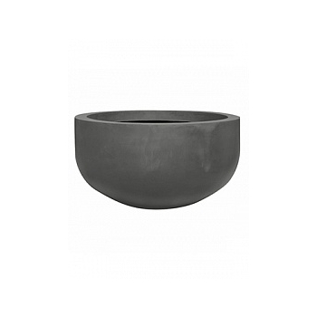 Кашпо Pottery Pots Fiberstone city bowl grey, серого цвета L размер  Диаметр — 128 см