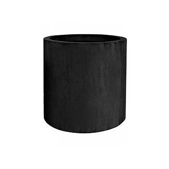Кашпо Pottery Pots Fiberstone jumbo max black, чёрного цвета M размер  Диаметр — 70 см