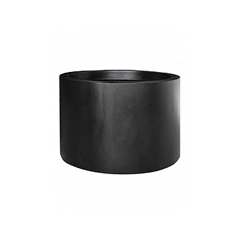 Кашпо Pottery Pots Fiberstone jumbo max middle high black, чёрного цвета XL размер  Диаметр — 110 см