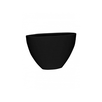 Кашпо Pottery Pots Fiberstone matt black, чёрного цвета dorant high M размер Длина — 535 см