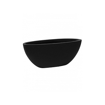 Кашпо Pottery Pots Fiberstone matt black, чёрного цвета dorant M размер Длина — 53 см