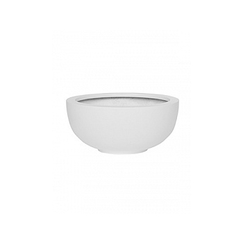 Кашпо Pottery Pots Fiberstone matt white, белого цвета maud S размер  Диаметр — 40 см