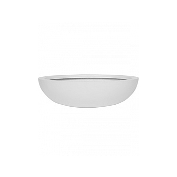 Кашпо Pottery Pots Fiberstone matt white, белого цвета monique L размер  Диаметр — 425 см
