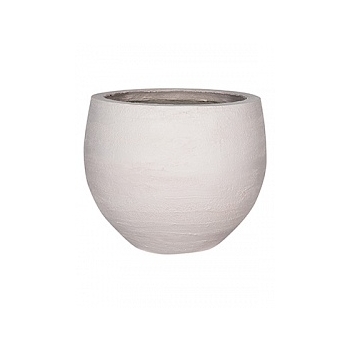 Кашпо Pottery Pots Fiberstone earth jumbo orb s, off white, белого цвета  Диаметр — 87 см