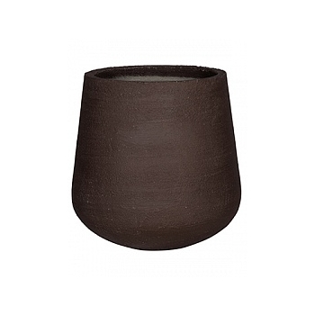 Кашпо Pottery Pots Fiberstone earth pax xl, тёмно-коричневого цвета  Диаметр — 66 см