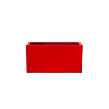 Кашпо Pottery Pots Fiberstone glossy red, красного цвета jort M размер Длина — 100 см