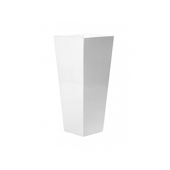 Кашпо Pottery Pots Fiberstone glossy white, белого цвета beau Длина — 43 см
