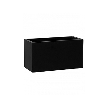 Кашпо Pottery Pots Fiberstone mini matt black, чёрного цвета jort XS размер Длина — 30 см