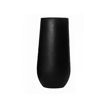Кашпо Pottery Pots Fiberstone nax M размер black, чёрного цвета  Диаметр — 335 см