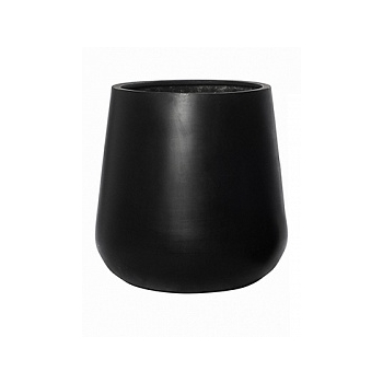 Кашпо Pottery Pots Fiberstone pax black, чёрного цвета XL размер  Диаметр — 66 см