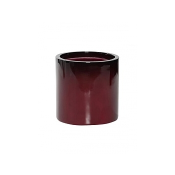 Кашпо Pottery Pots Fiberstone puk S размер gradient cherry red, красного цвета  Диаметр — 15 см